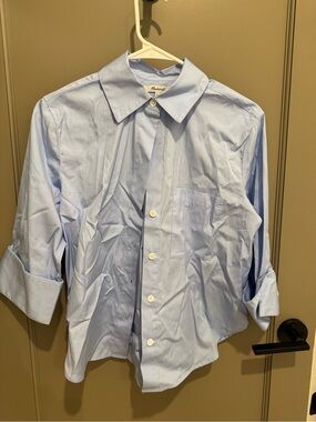 Madewell Light Blue Women's Button-Up Blouse